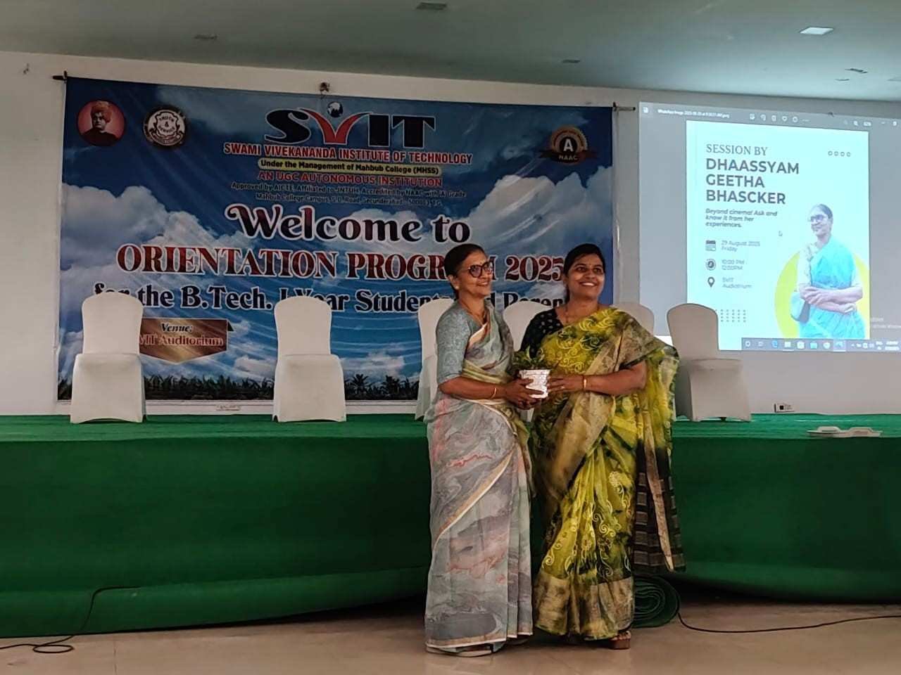 Session by Dhaassyam Geetha Bhascker